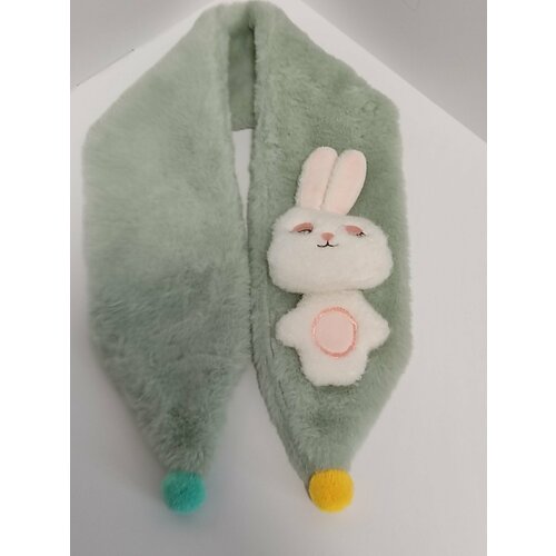 фото Шарф ,75, бирюзовый, зеленый без бренда