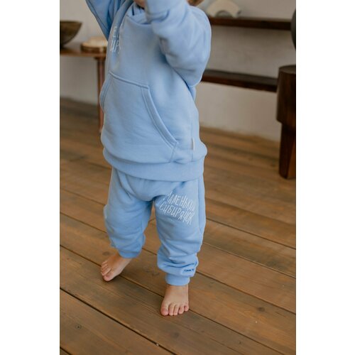 фото Брюки beborn, размер 98, голубой