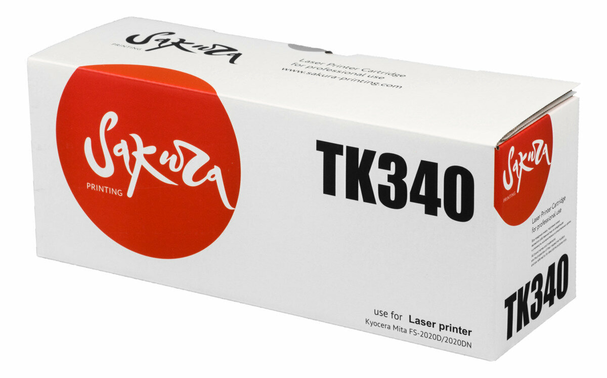 Картридж Sakura TK340/341/342/343/344 для Kyocera Mita FS-2020D/2020DN, черный, 12000 к.