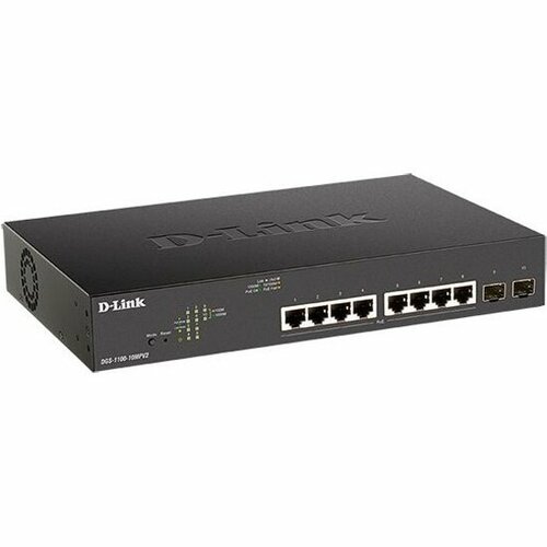 комплект 5 штук коммутатор d link l2 unmanaged switch 5x10 100 1000base t dgs 1005d j2a Коммутатор D-link DGS-1100-10MPV2/A3A (DGS-1100-10MPV2/A3A)