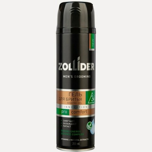 Изображение товара Гель для бритья Zollider Pro Comfort охлаждающий, 200 мл