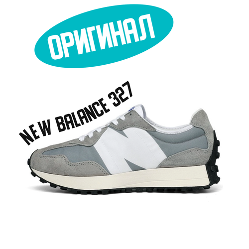 Кроссовки New Balance 327, полнота D, размер 42 EU, серый, белый