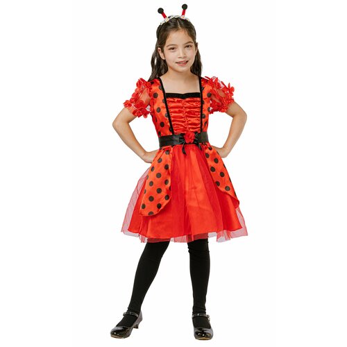 Карнавальный костюм Божьей коровки для девочки детский карнавальный ободок пчелы карнавальный ободок божьей коровки