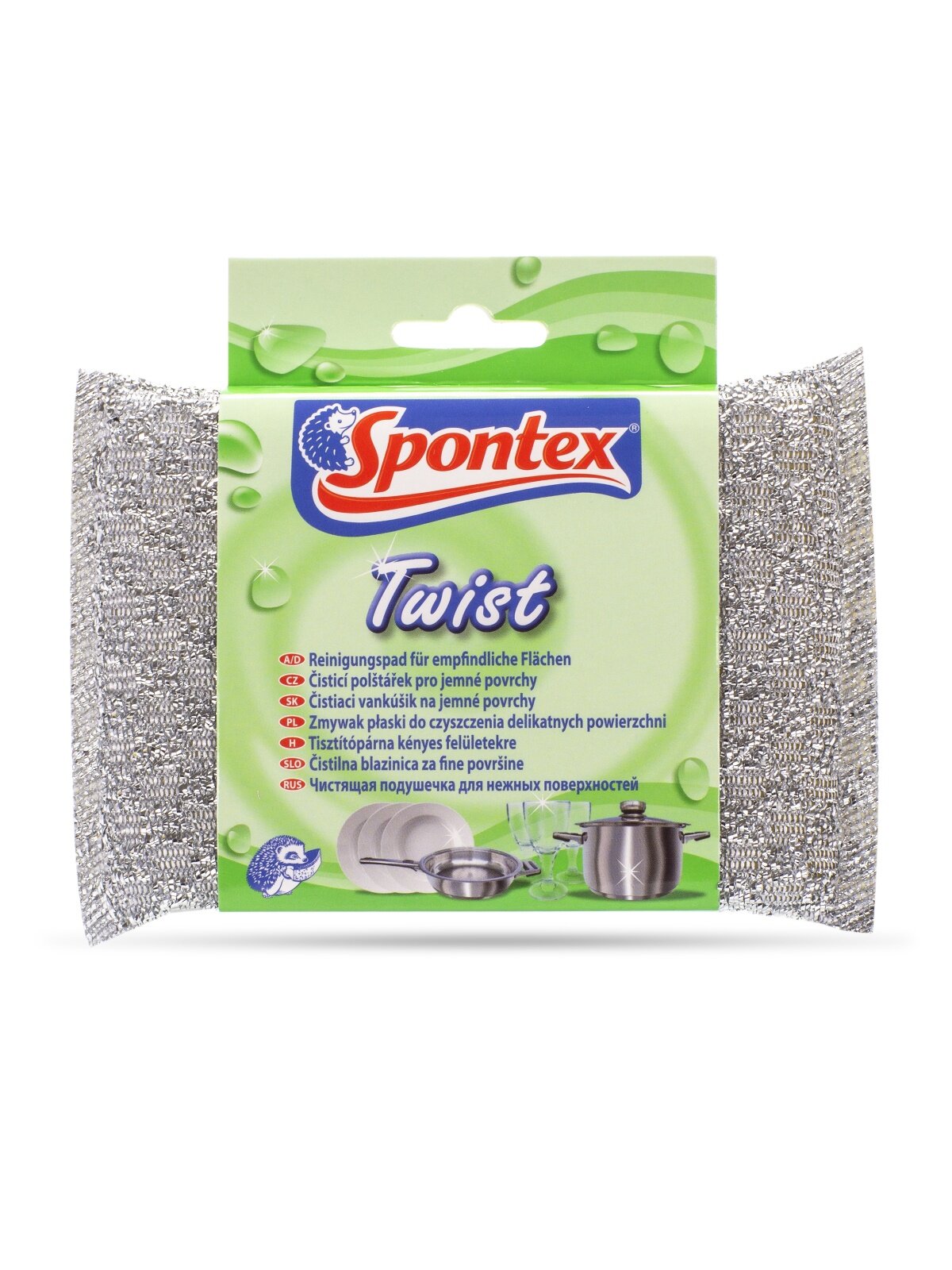 Губка для деликатных поверхностей Spontex Twist