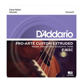 Струны для укулеле D'ADDARIO EJ65C Concert