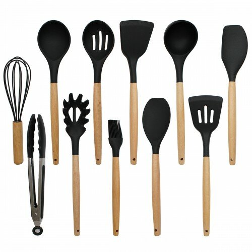 Принадлежности Для Бритья Кухонный набор Kitchen Set силикон и бамбук из 12 шт