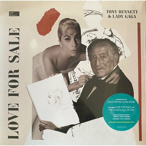 Виниловая пластинка Bennett Tony & Lady Gaga Love For Sale (Transparent Yellow Vinyl), LP виниловая пластинка tony bennett