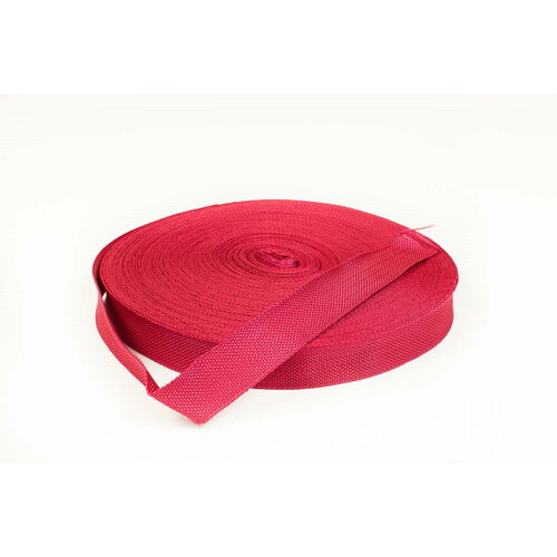 Тесьма (Стропа) окантовочная бордовая 30 мм x 50м