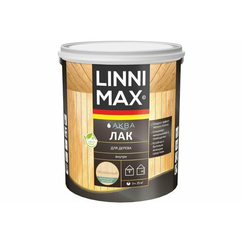 LINNIMAX ALPINA лак акриловый для дерева для внутренних работ шелк-мат прозрачный 09 л 950₽