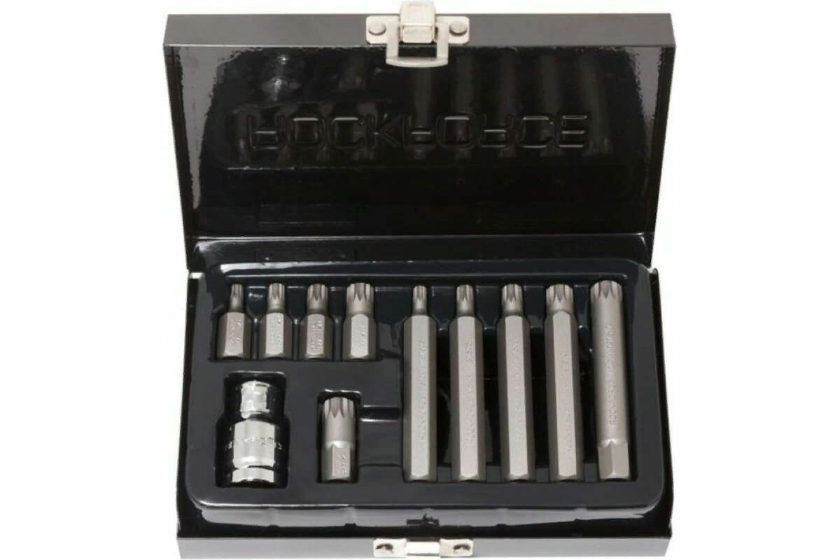 Набор бит RF-4112C SPLINE с битодержателем11пр. 1/2