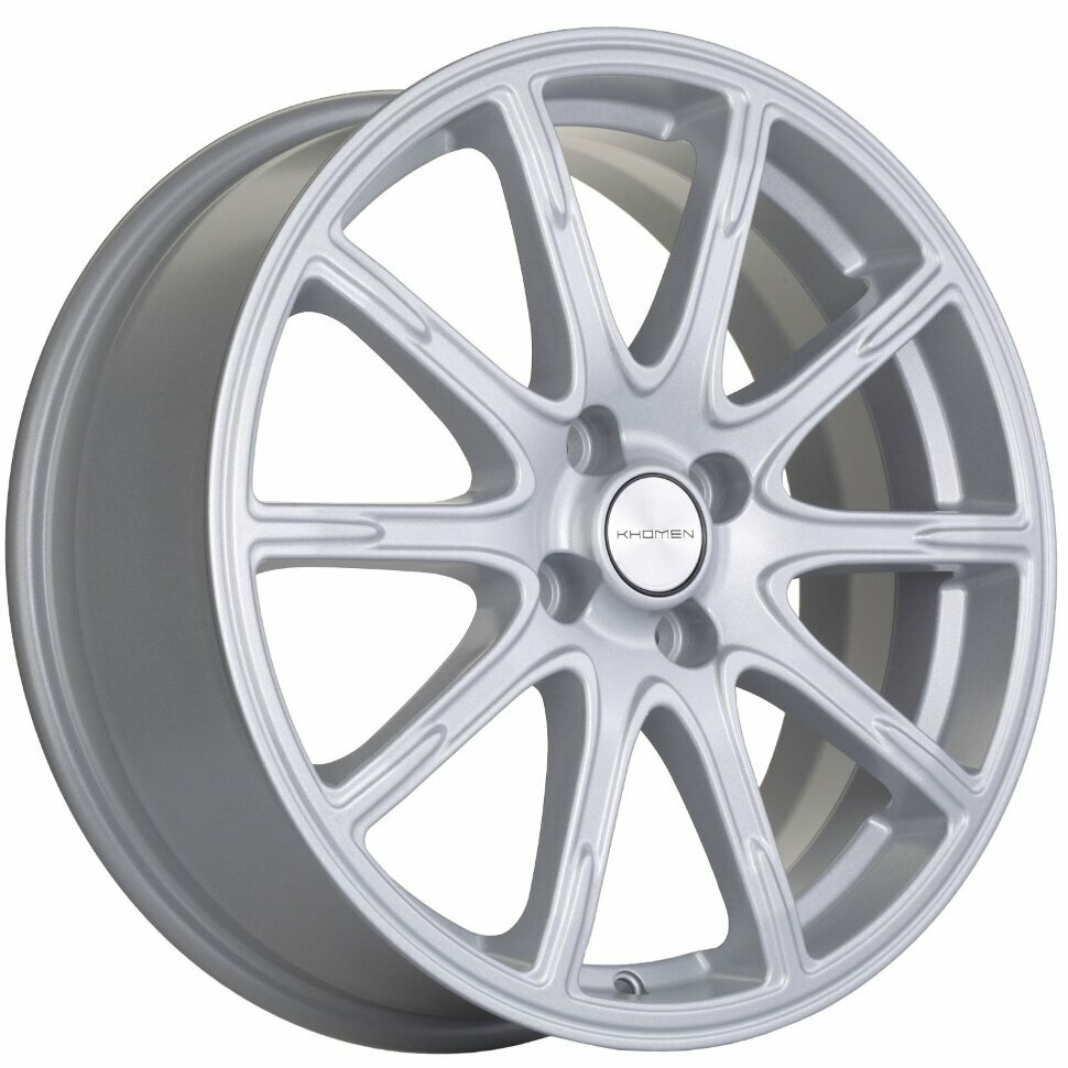 Колёсный диск Khomen Wheels KHW1707 17x6,5j 4x100 ET44 D54,1 F-Silver