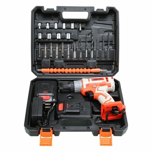 Электрическая дрель 36В с двумя аккумуляторами набор инструментов 24шт 3868₽