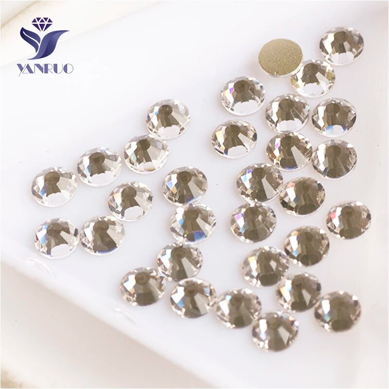 Стеклянные кристаллы YANRUO для декорирования, Crystal, SS4 1440Pcs