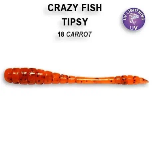 Силиконовая приманка мягкая съедобная Crazy Fish Tipsy 2
