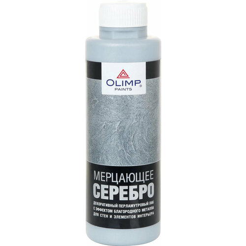 Лак для декоративной отделки поверхностей OLIMP 0,5 л матовый перламутровый с эффектом металла 