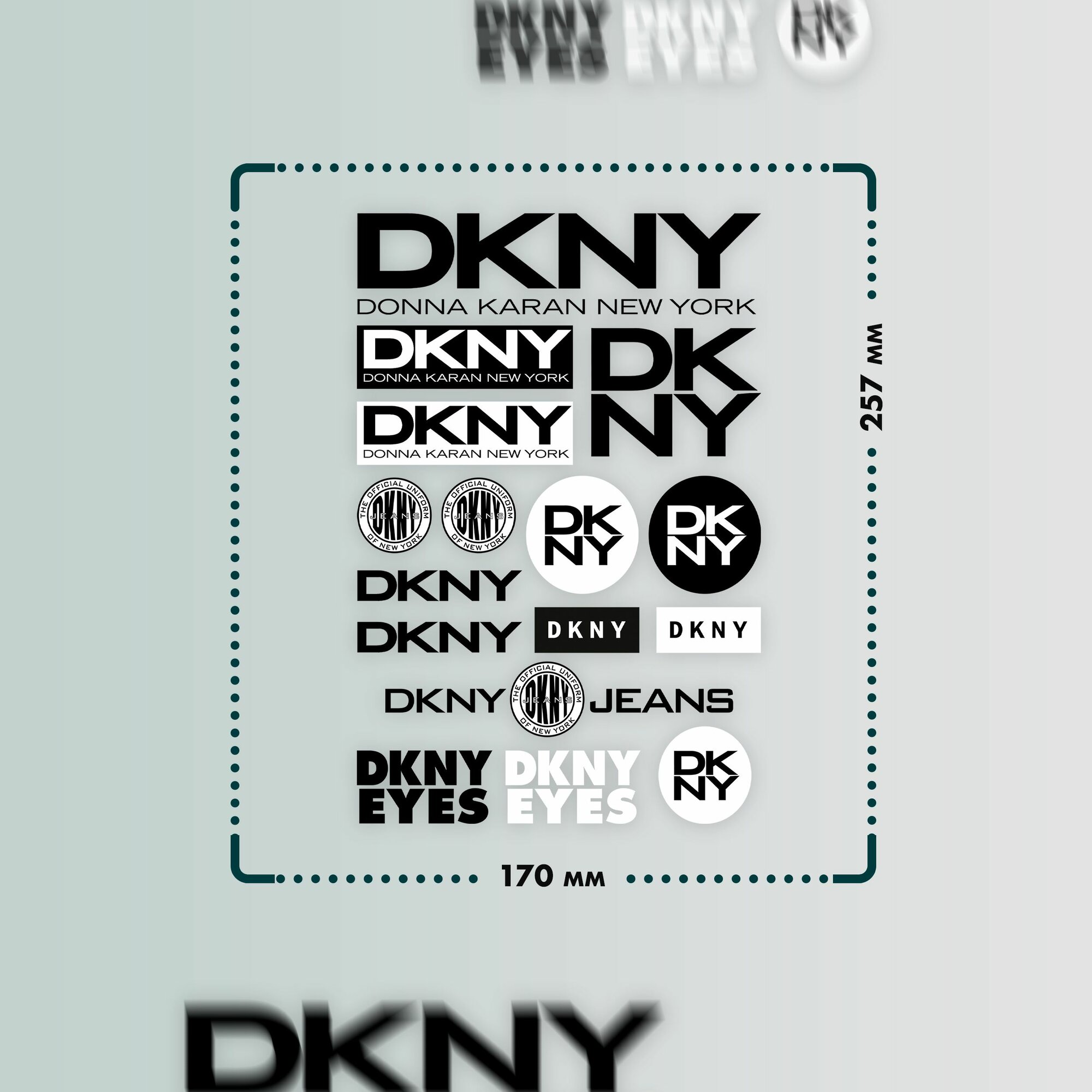 Термонаклейки на одежду DKNY — фото 1