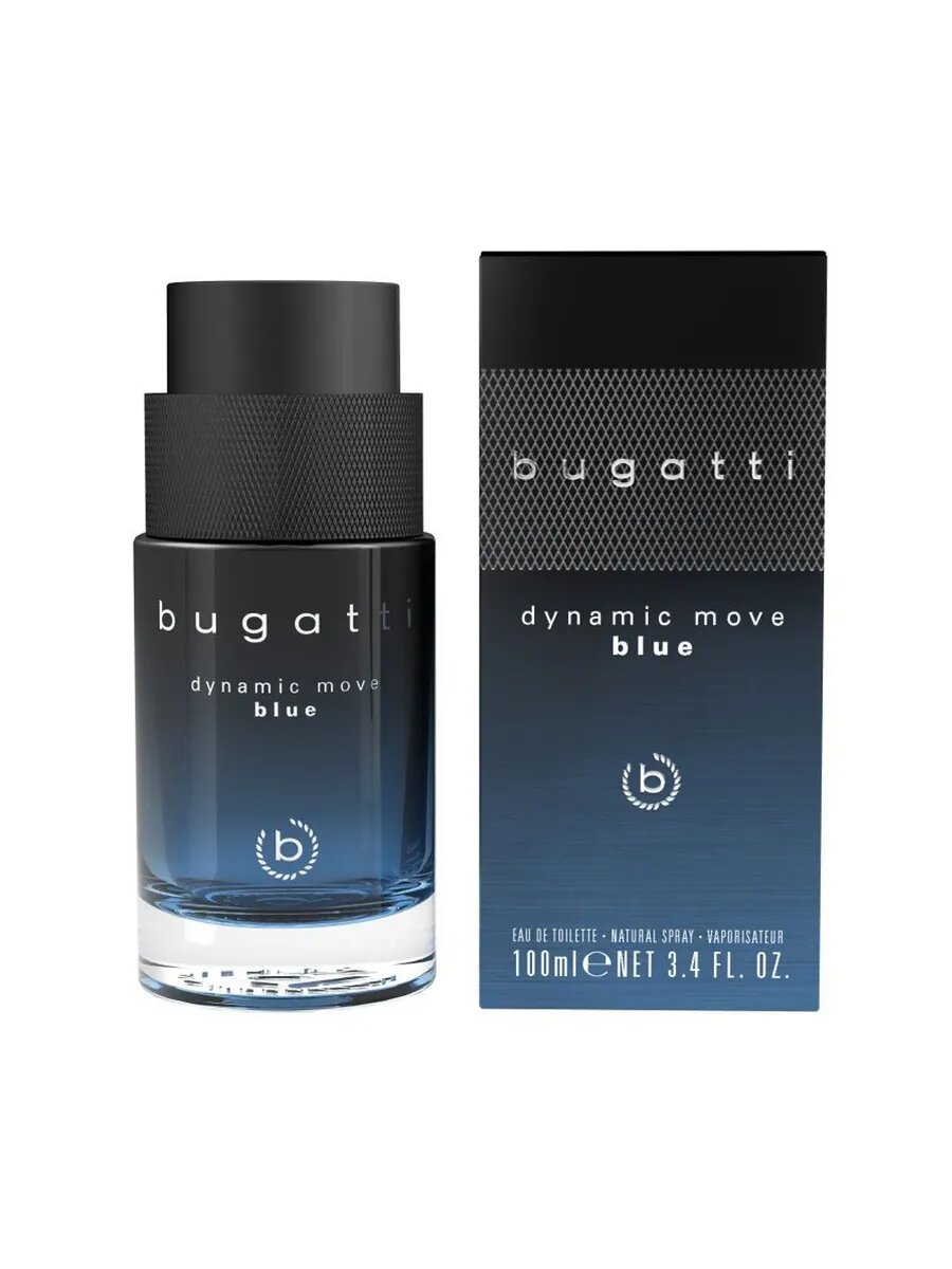 Bugatti Туалетная вода Dynamic Move Blue мужская, 100 мл edt