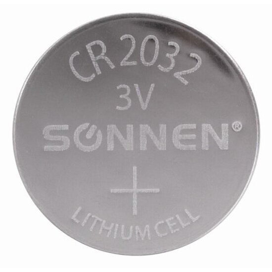 Батарейка Sonnen Lithium, CR2032 бл 1 шт, 451974