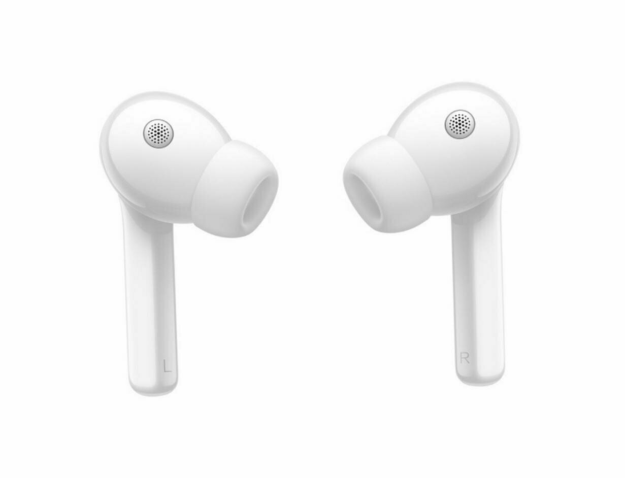 Наушники беспроводные bluetooth с микрофоном Xiaomi Buds 3 - белые - система активного шумоподавления (BHR5526GL) — фото 1