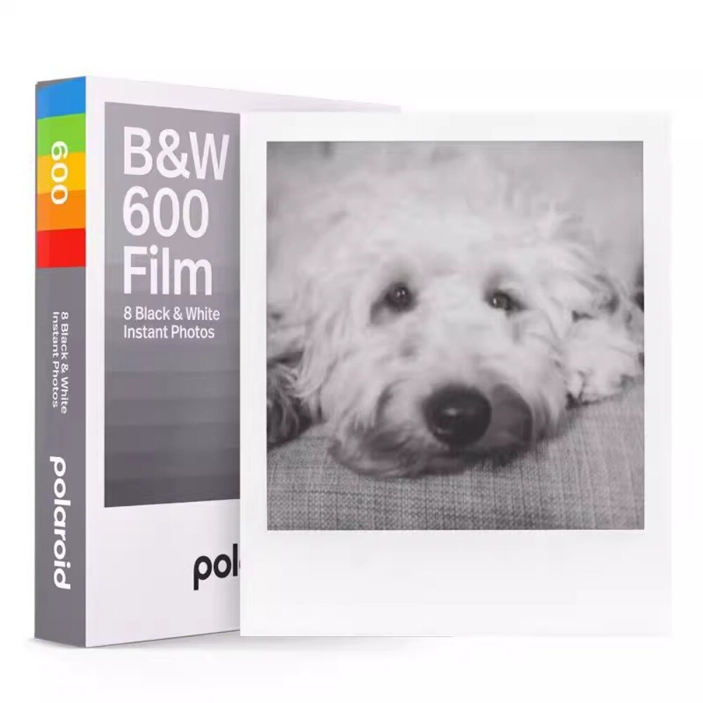 Polaroid B&W 600 Film Черно-белая Пленка Фотобумага Для Пленочного Фотоаппарата Polaroid 8 Листов Фотобумаги