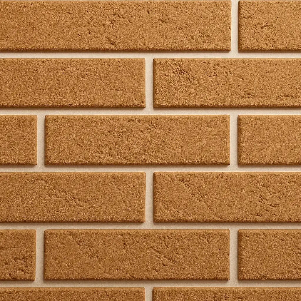 Плитка клинкерная "Слоновая Кость" для внешней и внутренней отделки фактура Ф4 размер 250x70x4мм