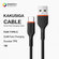 Кабель для быстрой зарядки KAKUSIGA USB-Type-C, 1 метр, черный