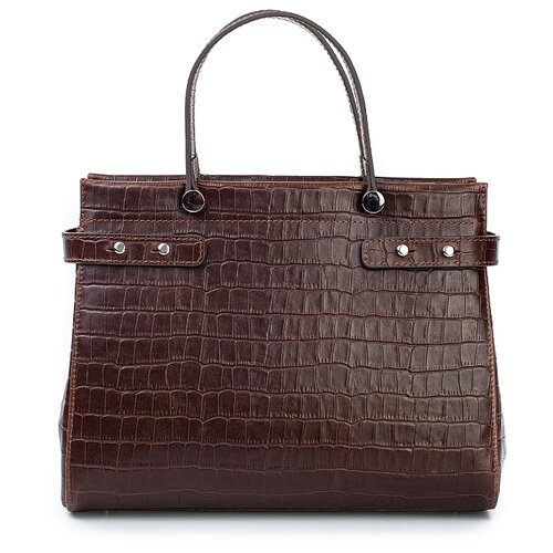 фото Сумка сэтчел afina 511, натуральная кожа, коньяк