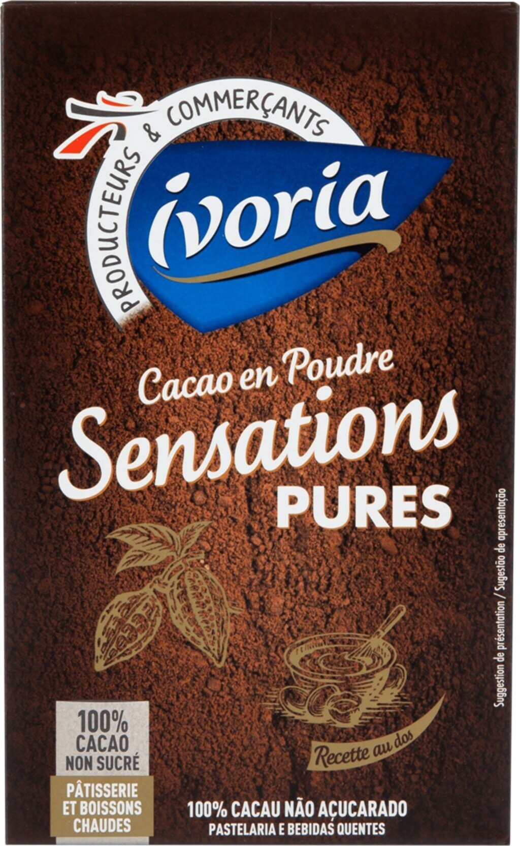 Какао-порошок IVORIA без сахара, 250г 12шт - фотография № 2