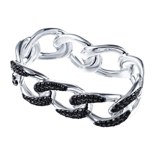 фото Кольцо из серебра 925 пробы с кубическим цирконием hpr2024_ko_002_wg element47