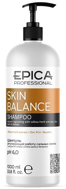 EPICA Professional шампунь для волос Skin Balance, регулирующий работу сальных желез, 1000 мл