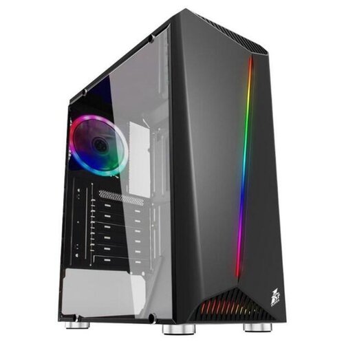 Компьютерный корпус 1stPlayer Rainbow R3 черный корпус atx 1stplayer rainbow r3 r3 1r1 черный без бп окно из закаленного стекла 2 usb 1 1 usb 3 0 audio