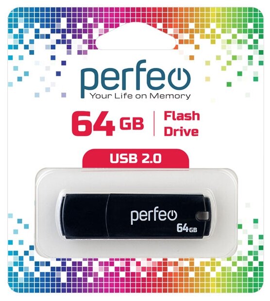 USB флешка Perfeo USB 64GB C05 черная