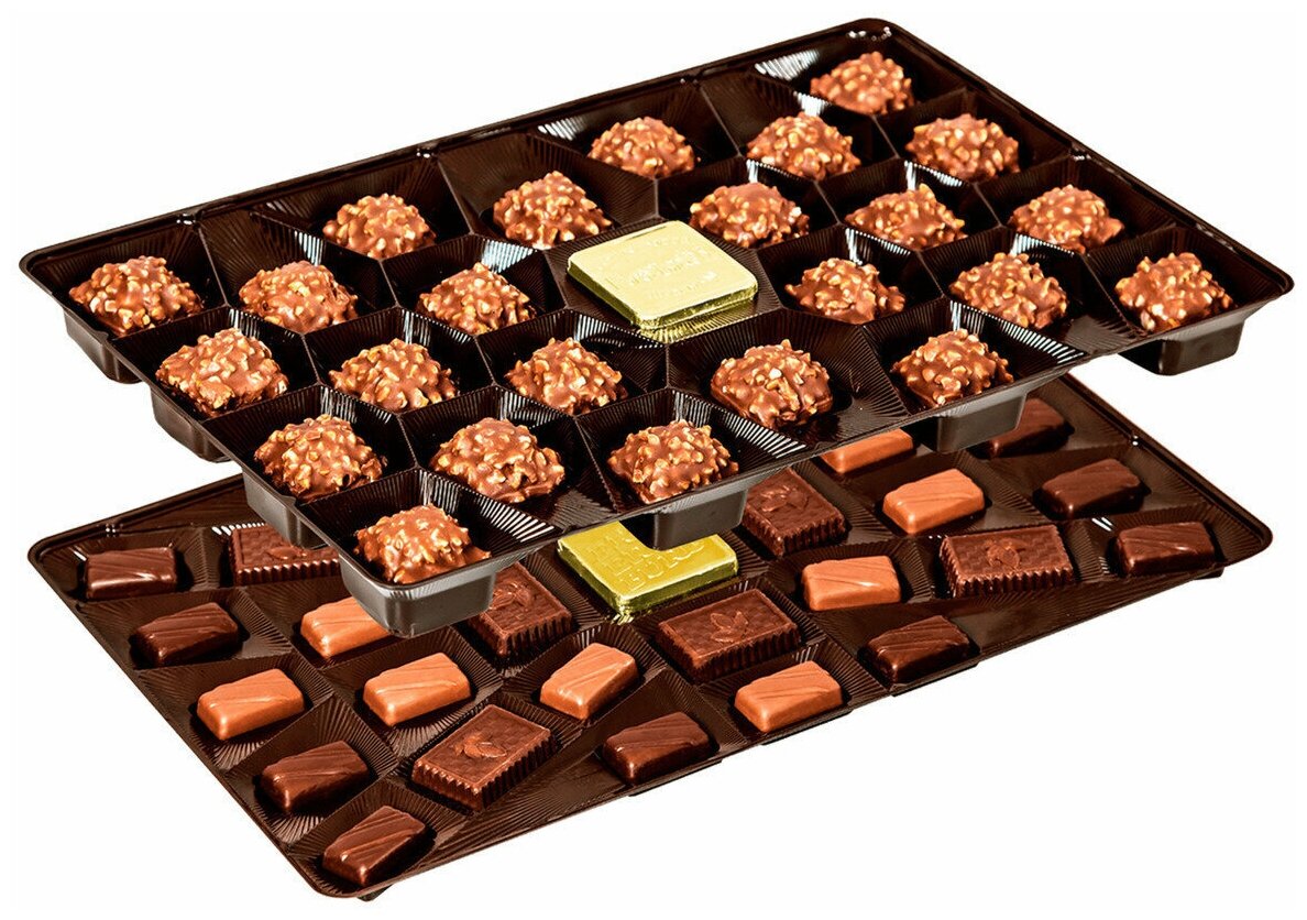 Подарочный набор шоколадных конфет "Благодать" 610 г. (жестяная коробка 340*220*57 мм) подарок - фотография № 8