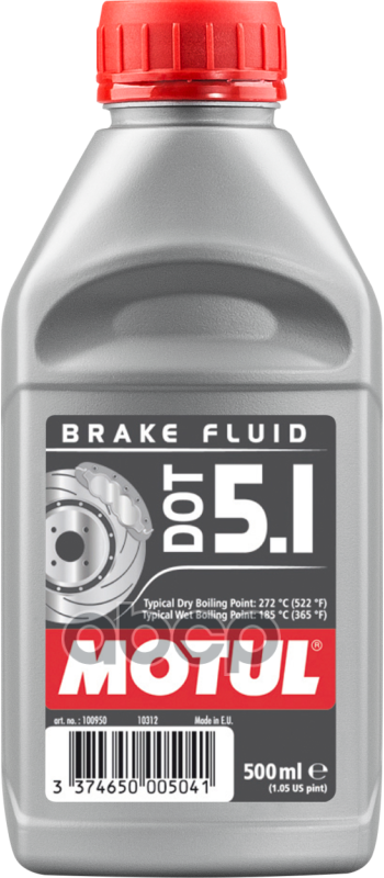 Жидкость Тормозная Motul Brake Fluid Dot5.1 0,5л MOTUL арт. 100950
