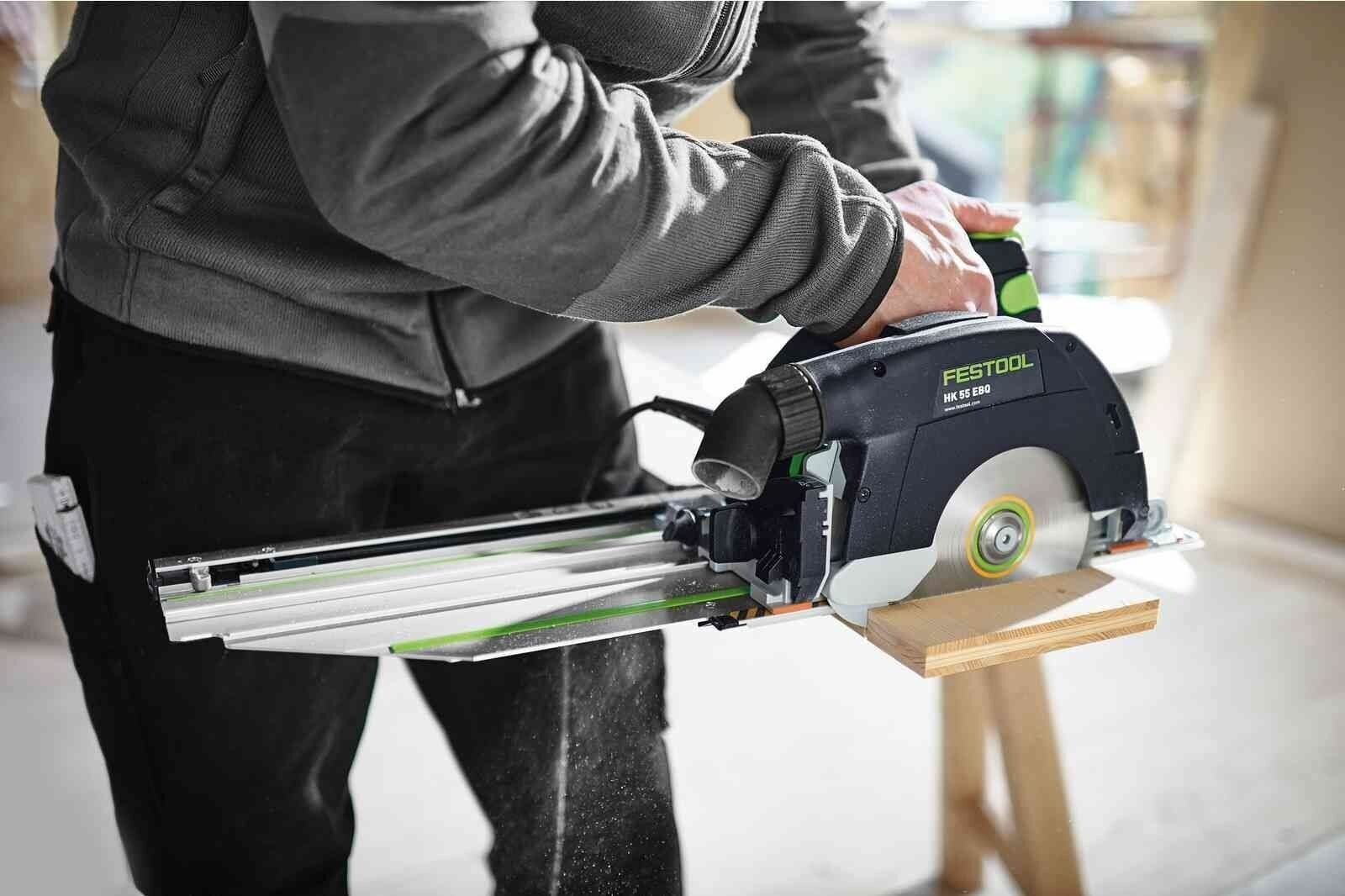 Дисковая пила Festool HK 55 EBQ-Plus-FS, 1200 Вт белый - фотография № 7