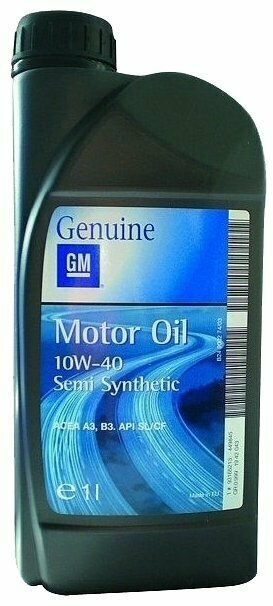 Синтетическое моторное масло GENERAL MOTORS Semi Synthetic 10W40, 1 л, 1 шт.