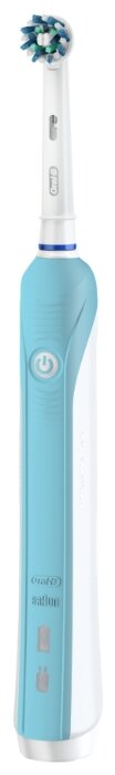 Купить Электрическая зубная щетка Oral-B Pro 570 CrossAction, бело-голубой по низкой цене с доставкой из Яндекс.Маркета (бывший Беру) - Лучшие гаджеты-2020