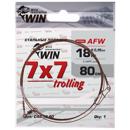 Поводок WIN 7x7 Trolling (AFW) 18кг 80см (1шт)