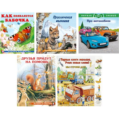 Набор №2 развивающих книг для детей с красочными картинками
