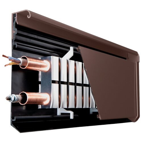 Комплект для сборки Теплый Плинтус Charley электрический коричневый 1,5 п. метра