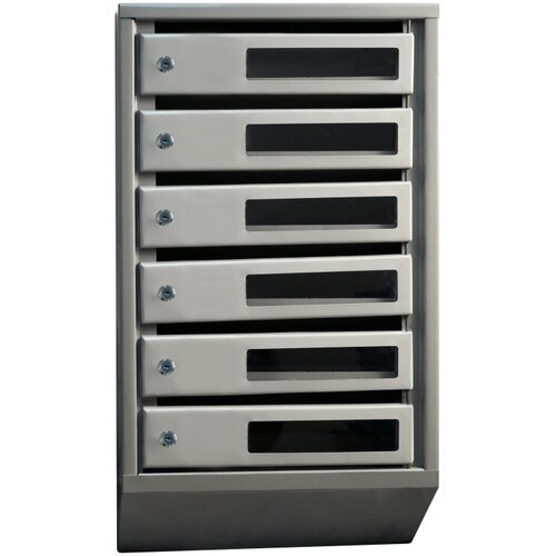 Ящик почтовый Klesto 6 секционный с окошком