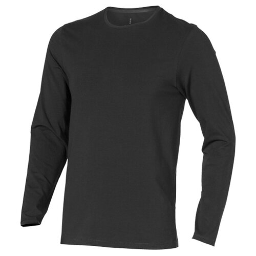 фото Футболка "ponoka" мужская с длинным рукавом, антрацит, размер m elevate