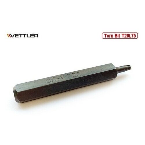 VETTLER Бита вставка TORX T20 3/8 75мм VETTLER бита вставка torx t25 3 8 75мм