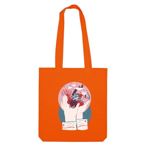 фото Сумка шоппер us basic, оранжевый