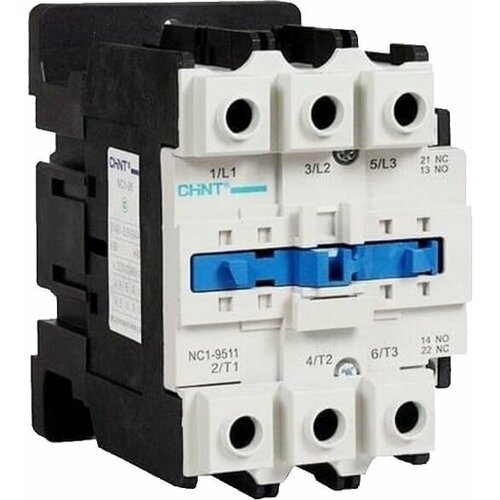 Контактор NC1-9511 AC 230V 3P 95А, (1NO+1NC) CHINT contator eletrico 2p 20a 24v 220v 230v 50 60hz household ac contactor din rail mount 1no 1nc household ac modular contactor