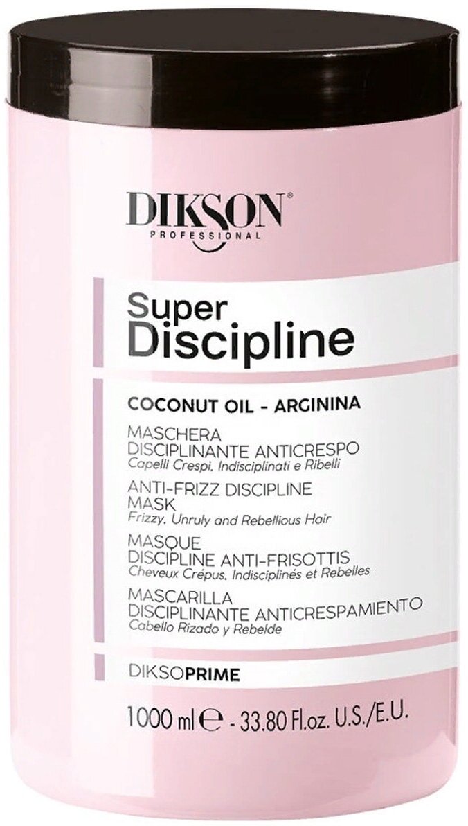 Маска DIKSON с кокосовым маслом для пушистых волос Anti-frizz Discipline Mask, 1000 мл