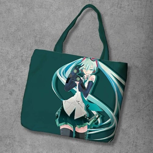 фото Сумка шоппер anime dakimakura, фактура рельефная, мультиколор