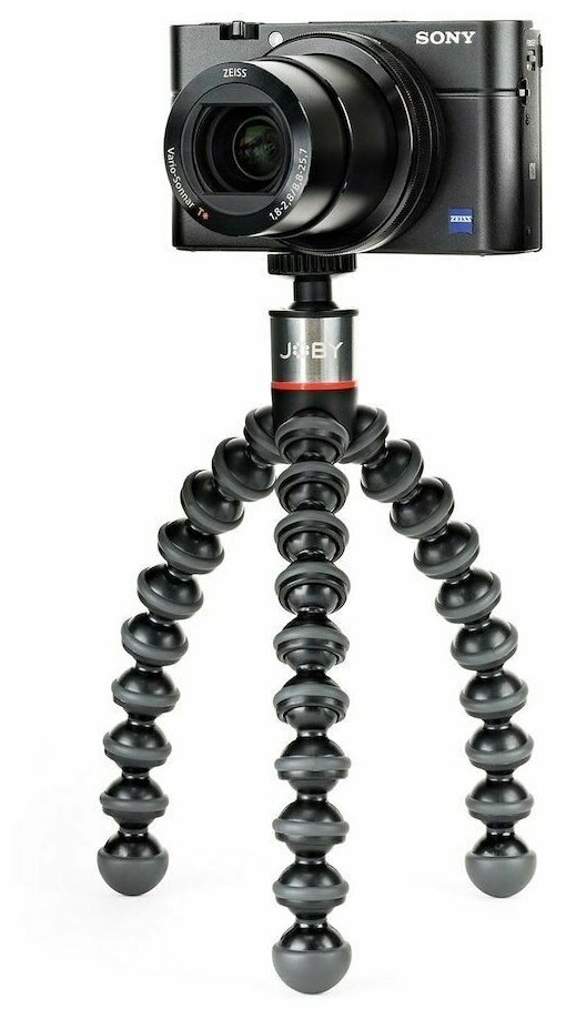 Штатив Joby GorillaPod 500 Action для фото- и GoPro камер (черный/серыйl) - фото №15