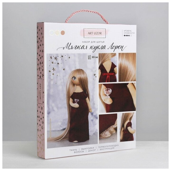 Интерьерная кукла /Лорен, набор для шитья, 18 × 22.5 × 3 см 3548682 (10511010/100119/0001792, Китай