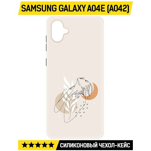 Чехол-накладка Krutoff Soft Case Женственность для Samsung Galaxy A04e (A042) черный чехол накладка krutoff soft case медвежонок для samsung galaxy a04e a042 черный